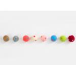 Handmade Circle Dot Pattern Felt Ball Crafts 2CM Diameter EN71 Standard