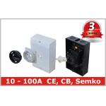 European Outdoor Rotary Disconnect Switch , Lockable 3 Position Rotary Switch for sale