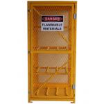 Industrial Wire Mesh Propane Tank Storage Cabinet , Oxygen Acetylene Storage Cages