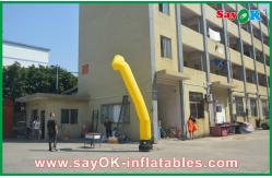 China Inflatable Stick Man Yellow Inflatable Guy , Advertisement Air Dancers Inflatables supplier