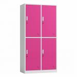 Office 4 Door Storage Locker Lockable Metal Cabinet With Keys for sale