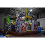 Stone Age High Commercial Inflatable Water Slides Indian Standard  With Protection Wall For Kids Under 12 for sale