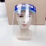 PET Plastic Transparent Face Shield With Thick Sponge Comfortable To Wear for sale