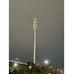 Q345 Steel Galvanized Mast Tower Pole With Bracket for sale
