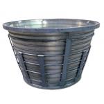Stainless Steel Wedge Wire Baskets with High Weave Density and Customized Size for sale