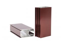 China Wooden Grain Transfer Aluminium Window Extrusion Profile 6063-T5 supplier
