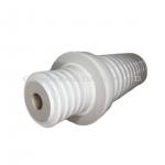 IEC 25.8kv White Glazed Gas Insulated Porcelain Bushing for sale