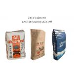 Liquid Spill Absorbent Multiwall Kraft Paper Bag Customized 20kg 25kg for sale
