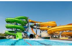 China ODM Children Amusement Park Commercial Swimming Pool Toys Spiral Slide Set supplier