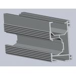 Silver Anodized Solar Roof Rail Drilling With Aluminum Alloy 6005 for sale