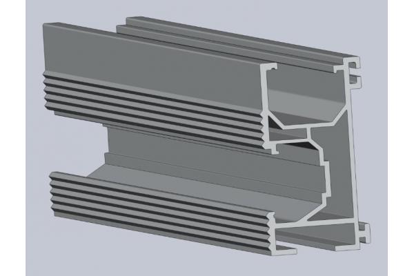 Silver Anodized Solar Roof Rail Drilling With Aluminum Alloy 6005