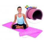 Pink Purple Tpe 4-8mm Thick Yoga Mattress / Yoga Workout Mats EN71 Approved for sale