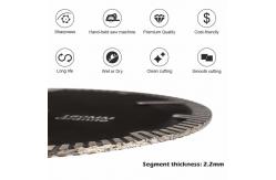 China Diamond Turbo Saw Blade for Granite Marble Cold Press Cutting supplier