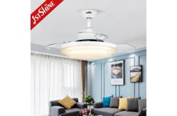 China Invisible 42 Inch Smart Bedroom Ceiling Fan With LED Light CE Approved supplier