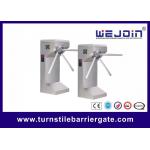 Drop arm Semi-automatic stainless steel Tripod Turnstiles with Controller and Fingerprint, RFID Reader for sale