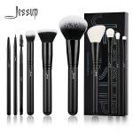 Jessup 10pcs Natural / Synthetic Hair Essential Makeup Brushes Set for sale