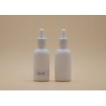 Lightweight 50ml Glass Dropper Bottles Aluminum Dropper White Color for sale