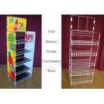 Customize Size Wire Shelf Display Rack  / Graphic Side POP Wire Display Stand for sale