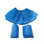China Anti Virus Durable Blue Plastic Shoe Covers , Hospital Shoe Covers Environmental Friendly manufacturer