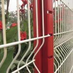 Road Galvanized Mesh Fence 1220*2440mm Green Coated Wire Mesh Fence for sale