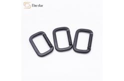 China Custom Metal Carabiner Keychain Clip , Rectangle Hook Metal Accessories supplier