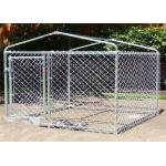 Stackable Folded Galvanized Steel Chain Link Storage Cage For Dog Run