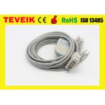 Teveik Factory Price Fukuda Denshi 10 leadwire DB 15pin ECG/EKG Cable For Cardimax FX-2111 for sale