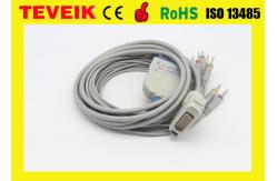 China ECG cable with integrated 10 lead wires for Fukuda ME EKG machine supplier