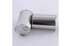 China Small cooked food tinplate cans with Alu EOE , metal tin can packaging supplier