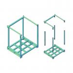 Heavy Duty Stackable Pallet Racks Customized Warehouse Stackable Steel Storage Racks for sale