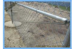 China 11 Gauge Chain Link Fence Fabric Hot Dipped Galvanised Steel Wire / Posts supplier