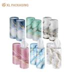 Custom Kraft Paper Tube Car Tissue Packaging Box Cylinder Car Design Facial Tissues With Car Design Virgin Wood Pulp Material for sale