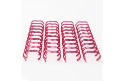 China Pitch 2:1 A4 3/4'' Double Loop Binding Spiral Wire Nylon Coated supplier