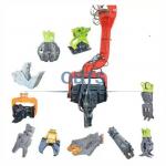 20-Ton Hydraulic Vibratory Hammer And Side Clamp Attachment For Kobelco SK210LC-8 for sale