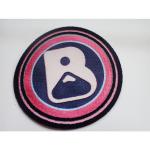 3D Flocking Badge Custom iron/sew on cloth patches for Garment Patch embossed  logo for sale