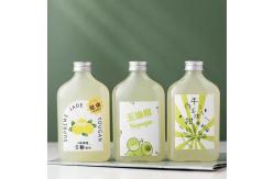 China Customized 350ml 380ml 14oz PET Round Bottle Empty Beverage Container With Lid supplier