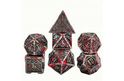 China Sword Metal RPG Dice Hand Polished Cruzu Dungeon And Long DND# supplier
