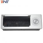 Office Furniture Brush Cover Desktop Socket Conference Room Table Power Outlets With Wireless Charger for sale