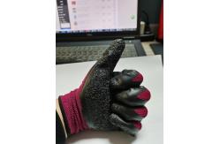 China Unisex EN388 4131 Labor Protection Latex Palm Coated Gloves 56 Grams supplier