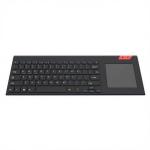 2.4G Wireless Keyboard With Touch Pad With Easy Media Control Solid Stainless Ultra Compact Full Size Keyboard For PC TV for sale