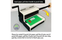 China 6.5mm Desktop Plastic Comb Binding Machine For 500 Sheets Document supplier