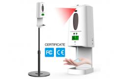 China LCD Screen 2 In 1 Hands Free Soap Dispenser Temperature Scanner supplier