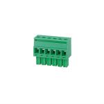 Electric Odm Plug In Terminal Block HQ15EDGKB-3.5/3.81mm Pitch Wire Connector for sale