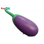 Purple Inflatable Eggplant Model Logo Printing For Advertising Promotion for sale