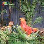 Movement Realistic Animatronic Animals Customized Size Golden Pheasant for sale