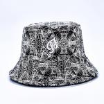 Sublimation Printed Bucket Hats Custom All Over Print Bucket Hat Pattern Embroidered Logo For Women for sale