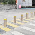 350W Integrated Hydraulic Retractable Bollards  90 Tons Rising Bollard Thickness 30mm for sale