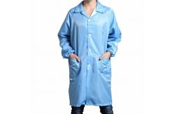 China Durable ESD Smocks For Electronics Manufacturing And Assembly Antistatic Workwear Labcoat supplier