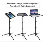 150cm Retractable Laptop / Projector Floor Tripod Stand With Phone Holder