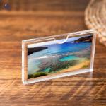 Magnetic Acrylic Picture Frame Customized Shape For Personalized Photo Display for sale